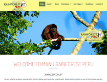 Tablet Screenshot of manurainforestperu.com